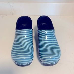 Dansko stripped clogs